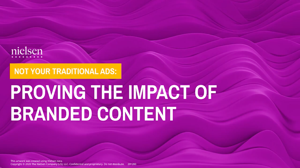 No son los anuncios de siempre: Demostrar el impacto del contenido de marca