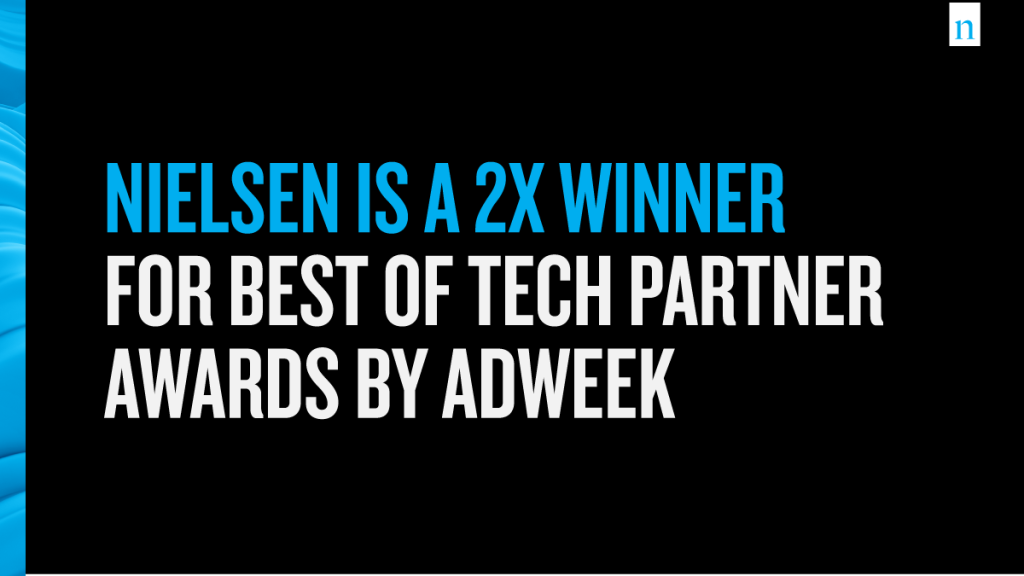 Nielsen은 2021 Adweek Readers' Choice Best in Tech Partner Awards에서 더블 카테고리 수상자입니다.