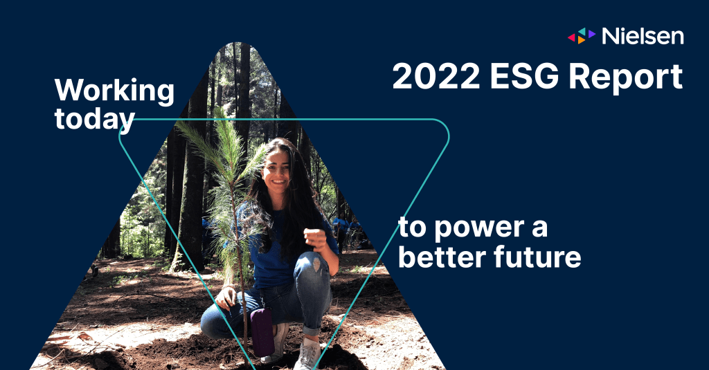 A Nielsen se compromete a promover a equidade da mídia, construindo uma liderança diversificada e reduzindo o impacto ambiental em 2022 Relatório da ESG