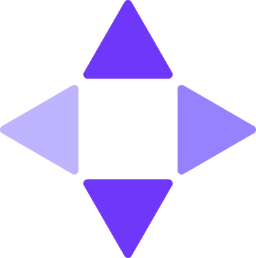 4 辺の青い影付きの三角形