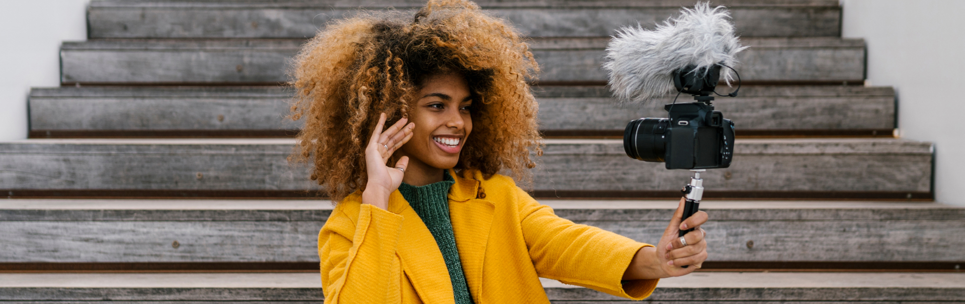 Black women taking selfie